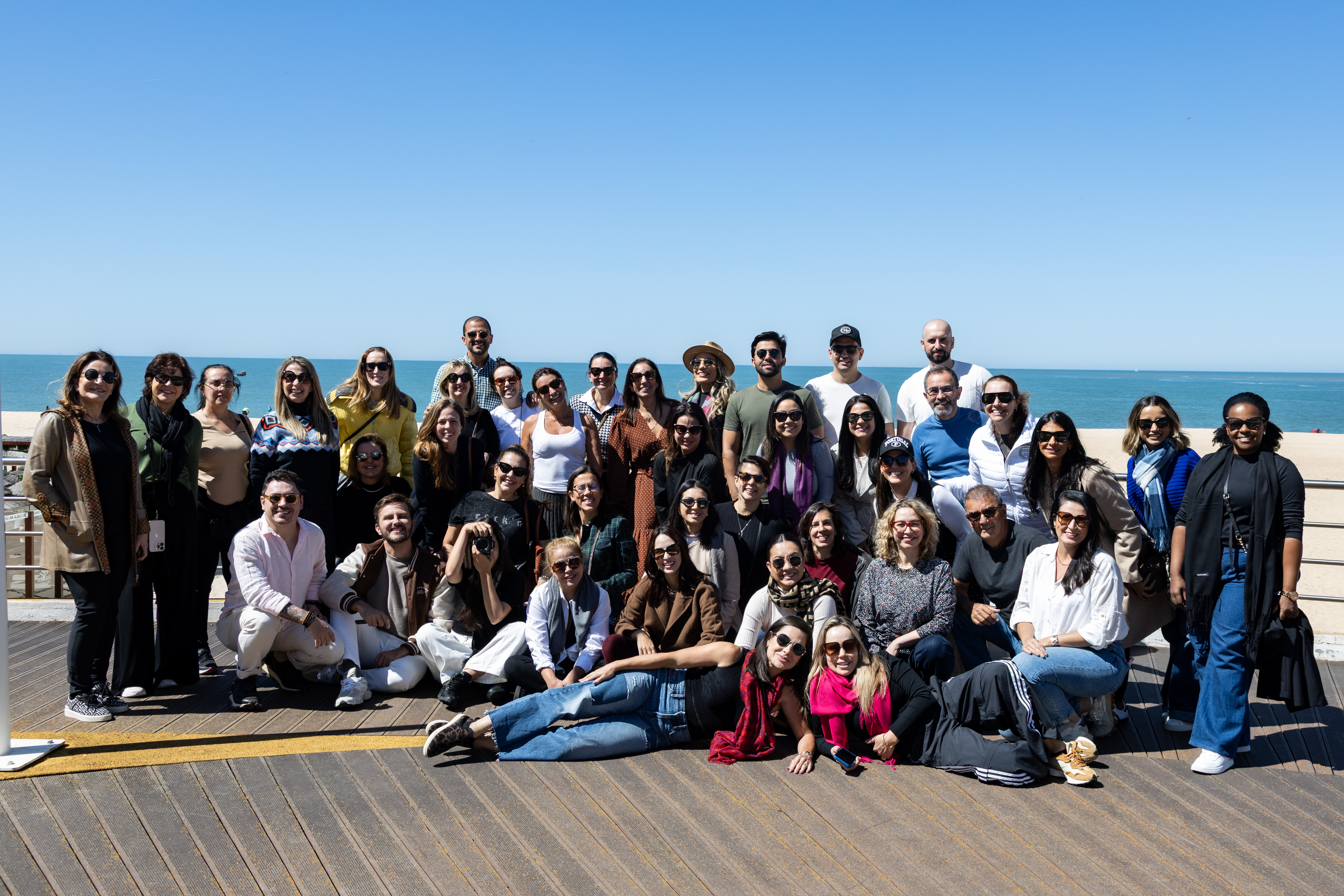 Grupo Completo perto da Praia